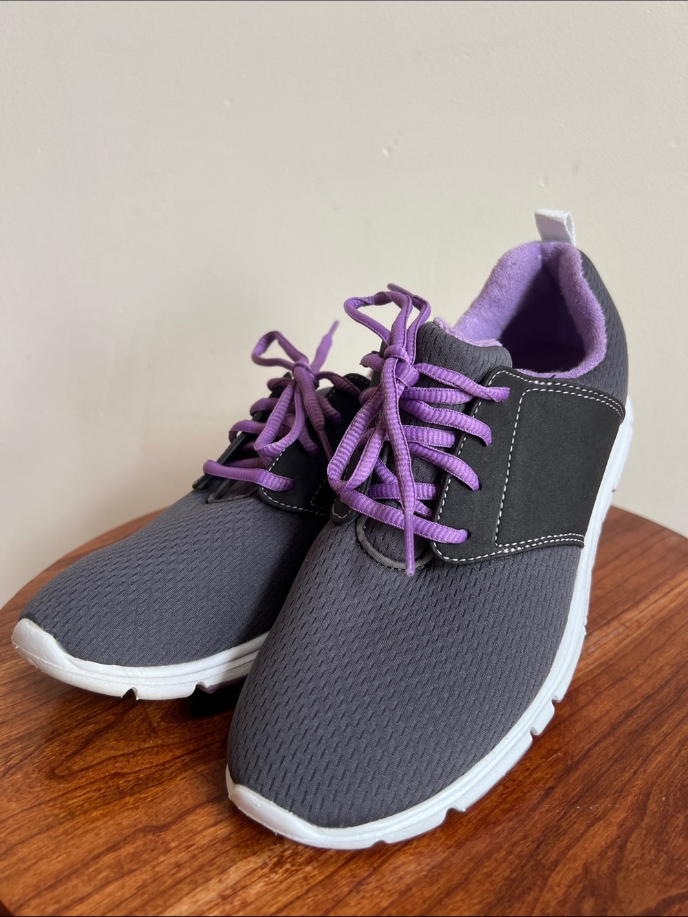 FootJoy enjoy Golf Athletic Sneakers with Purple Laces and Lining